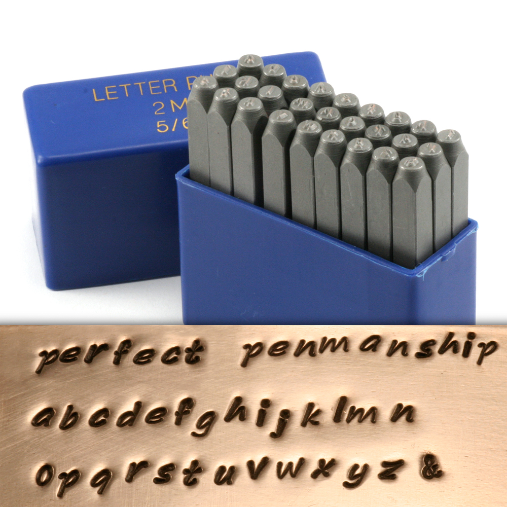 Metal Stamping Tools Perfect Penmanship Lowercase Letter Stamp Set 5/64" (2mm)